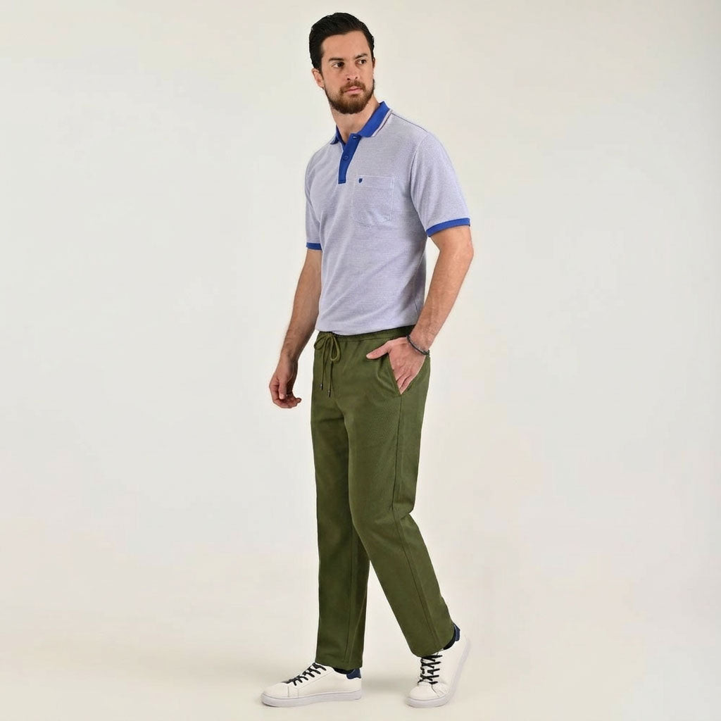 Pantalón casual Yale Regular Fit 7848 Verde