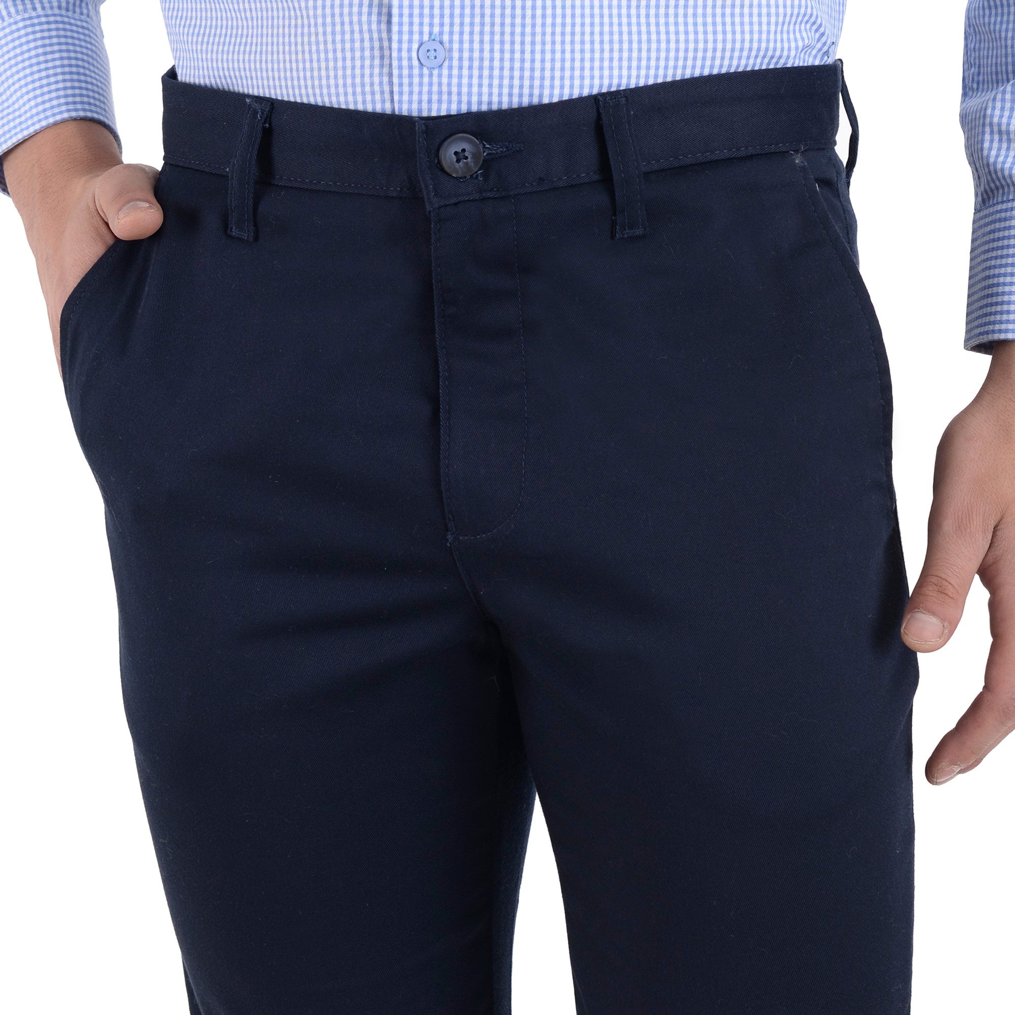 Pantalón Casual Yale sin Pinzas Modern Slim Fit 0872