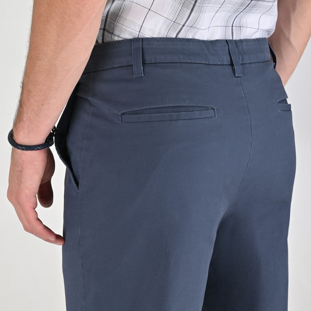 Pantalón Casual Yale Slim Fit 8245 Azul Acero