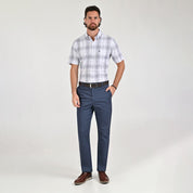 Pantalón Casual Yale Slim Fit 8245 Azul Acero