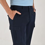 Pantalón casual Yale Regular Fit 7848 Azul marino