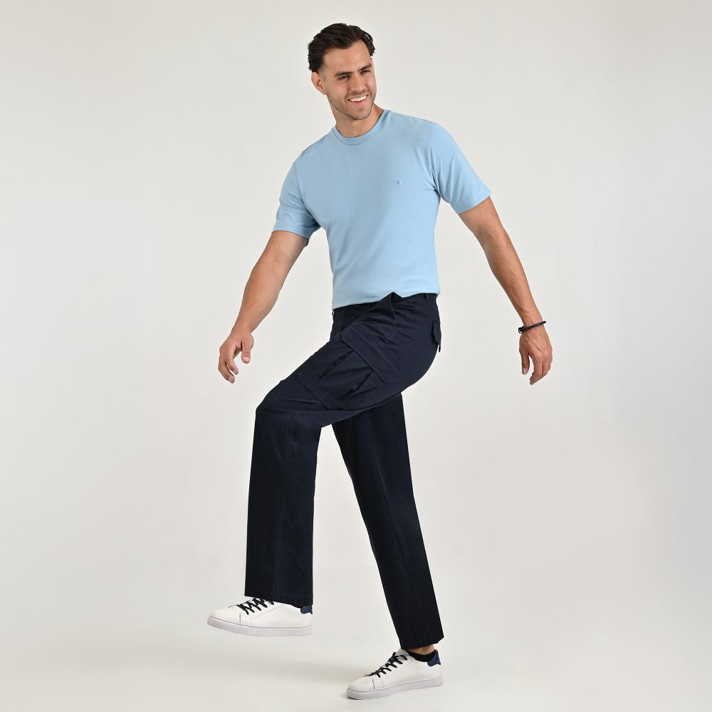 Pantalón casual Yale Regular Fit 7848 Azul marino