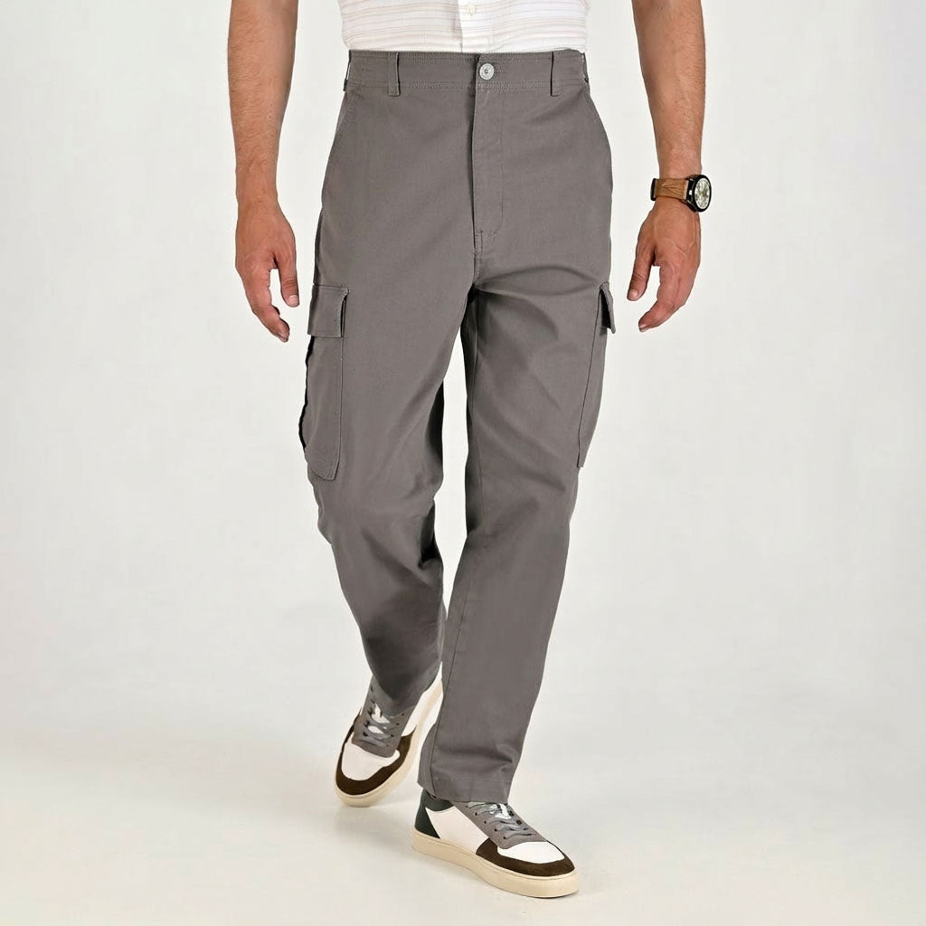 Pantalón cargo casual Yale Regular Fit 0977 Gris