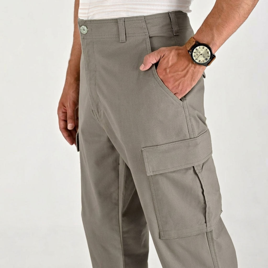 Pantalón cargo casual Yale Regular Fit 0977 Gris