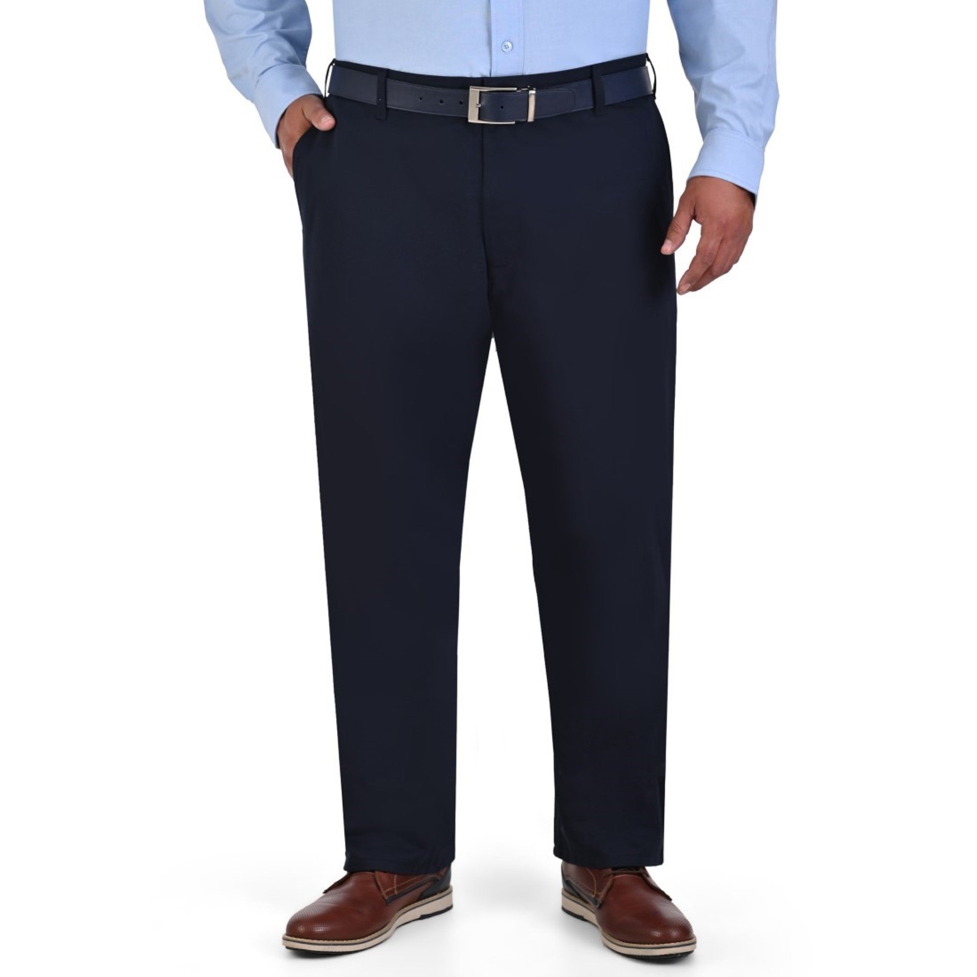 Pantalón Casual Yale Sin Pinzas Regular Fit Tallas Extras 0552