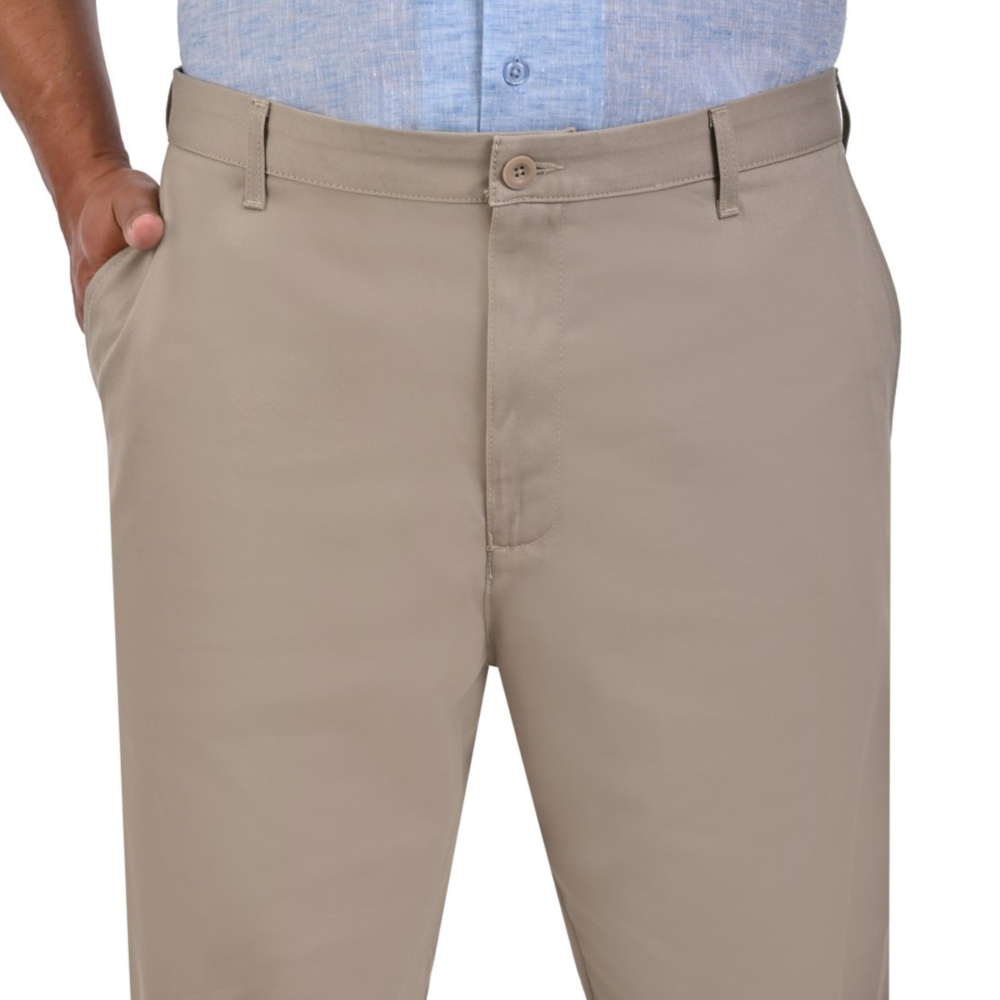 Pantalón Casual Yale Sin Pinzas Regular Fit Tallas Extras 0552