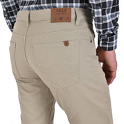 Pantalón Vaquero Yale de Gabardina Sin Pinzas Regular Fit 0552