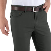 Pantalón Vaquero Yale de Gabardina Sin Pinzas Regular Fit 0552