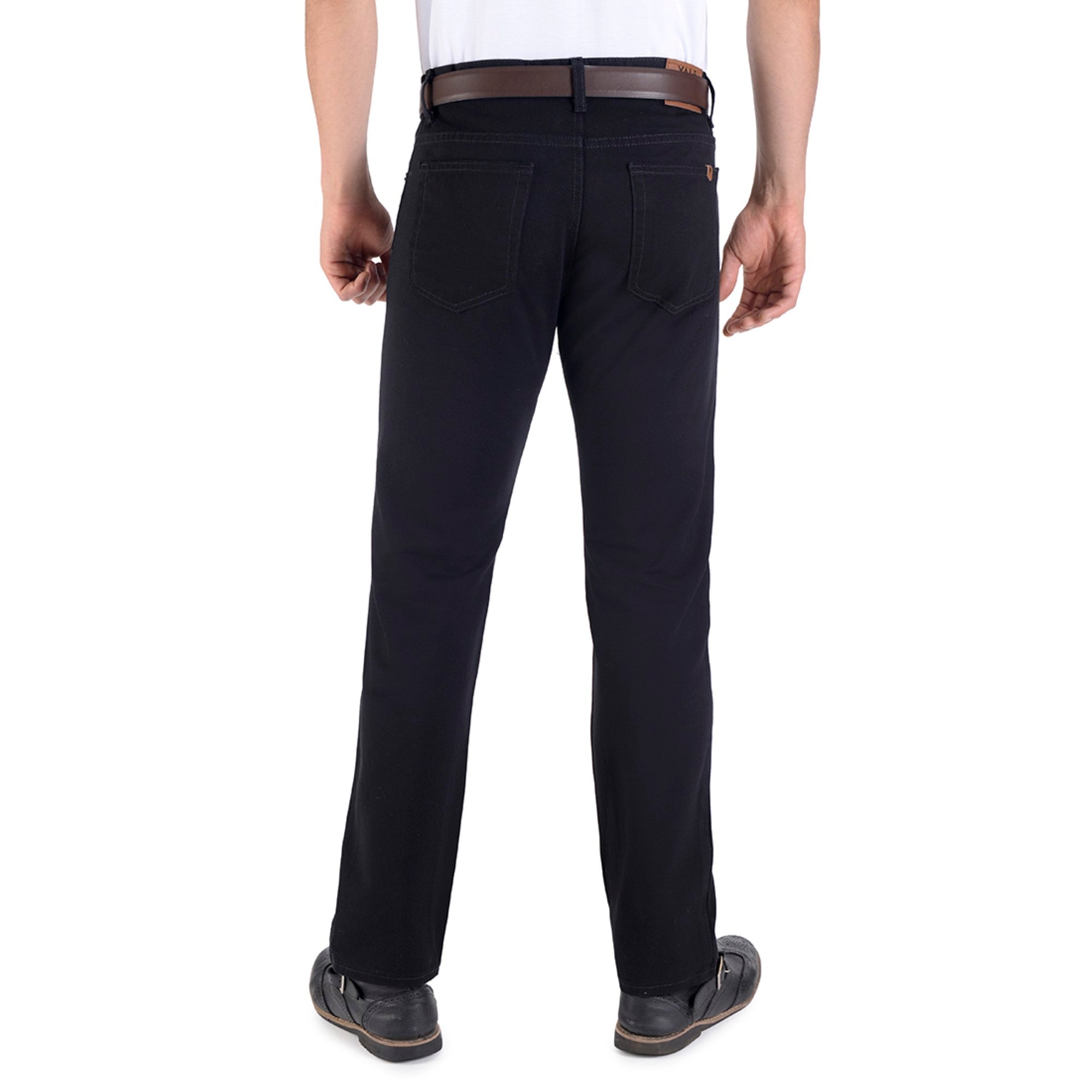 Pantalón Vaquero Yale de Gabardina Sin Pinzas Regular Fit 0552