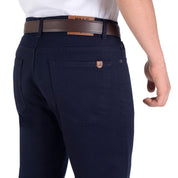 Pantalón Vaquero Yale de Gabardina Sin Pinzas Regular Fit 0552