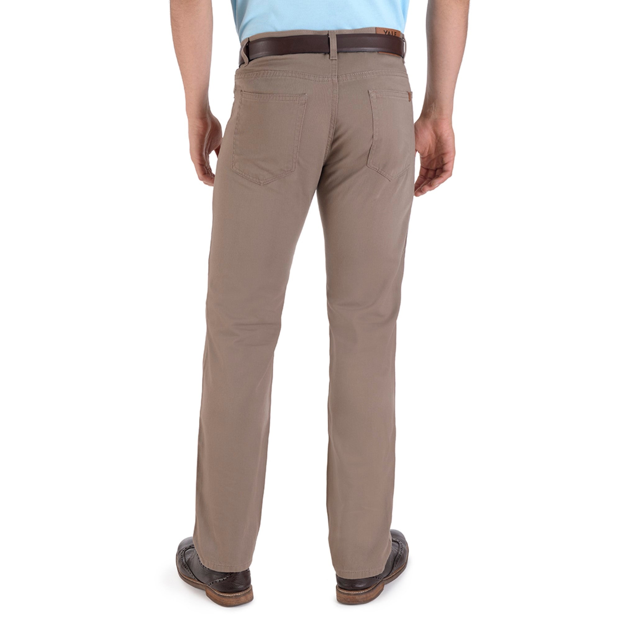 Pantalón Vaquero Yale de Gabardina Sin Pinzas Regular Fit 0552