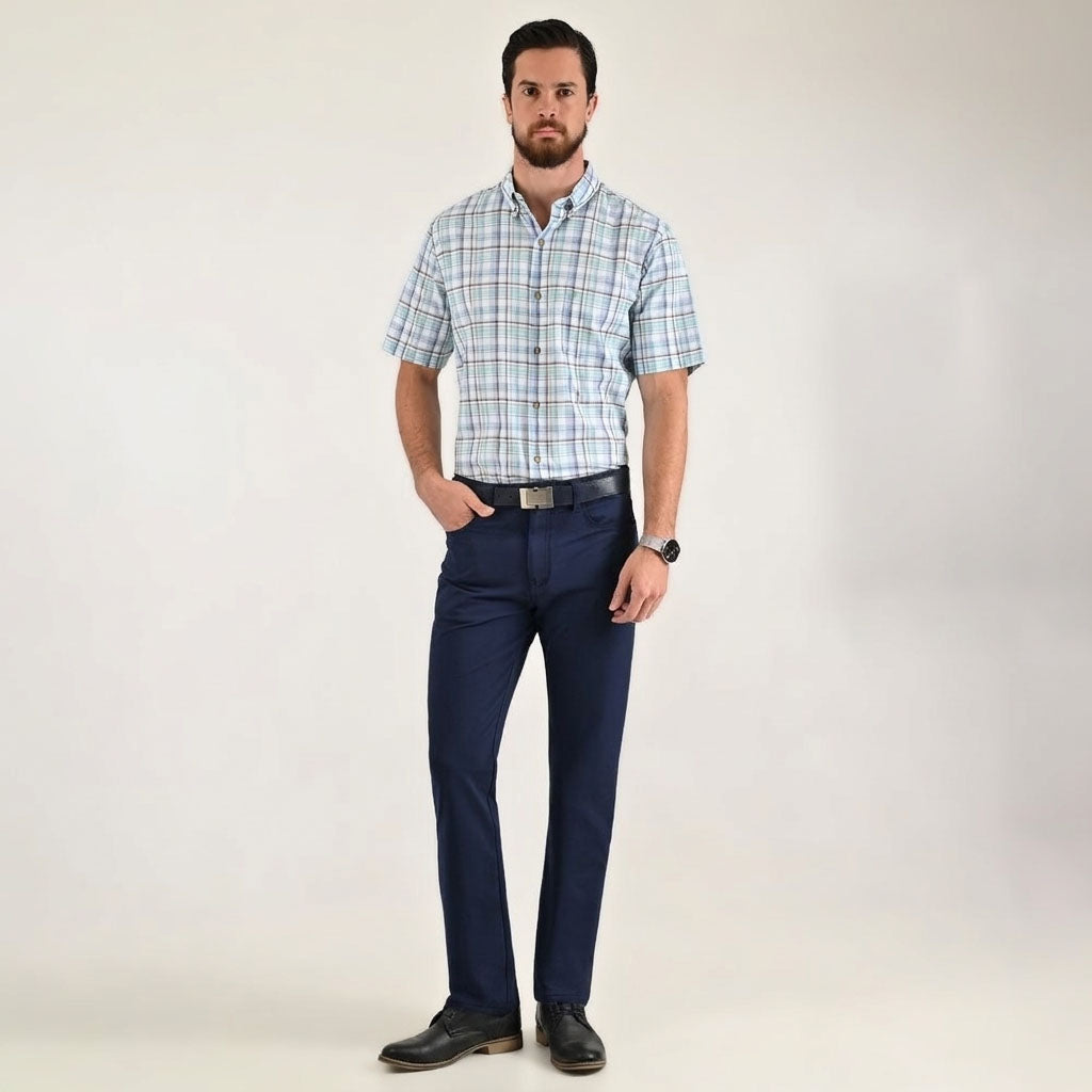 Pantalón casual Yale Regular Fit 5628 Azul