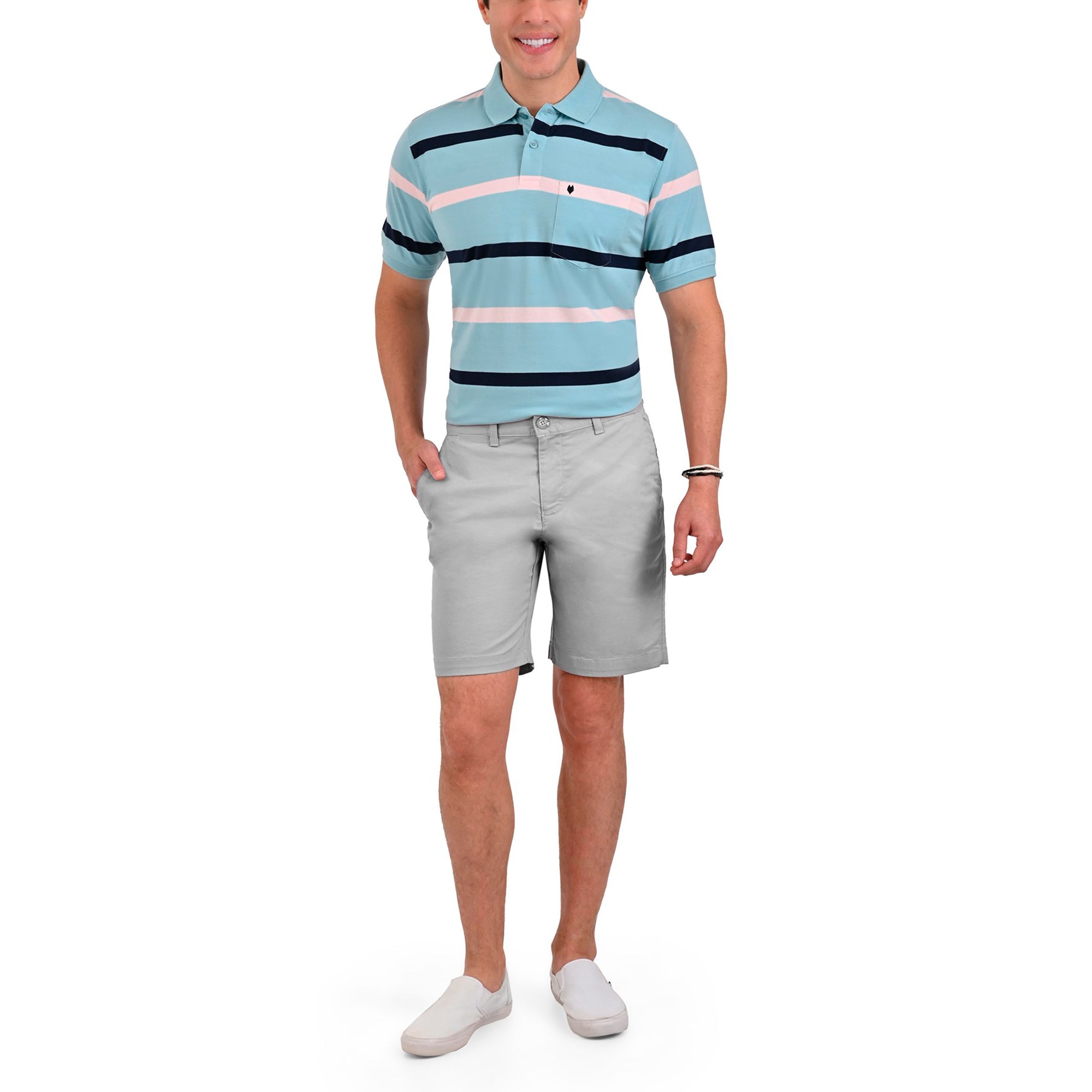 Bermuda Yale Slim Fit 0860 Gris Perla