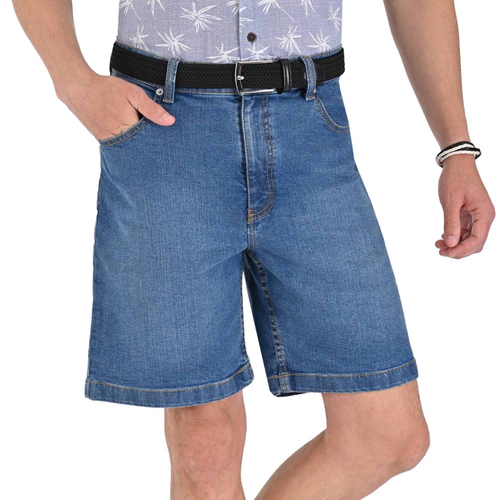 Bermuda Yale de Mezclilla  Regular  Fit 2384 Azul Petroleo