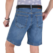 Bermuda Yale de Mezclilla  Regular  Fit 2384 Azul Petroleo