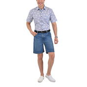 Bermuda Yale de Mezclilla  Regular  Fit 2384 Azul Petroleo