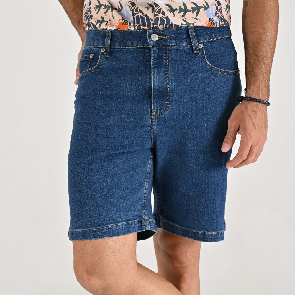 Bermuda Yale Regular Fit 2944 Azul Petroleo