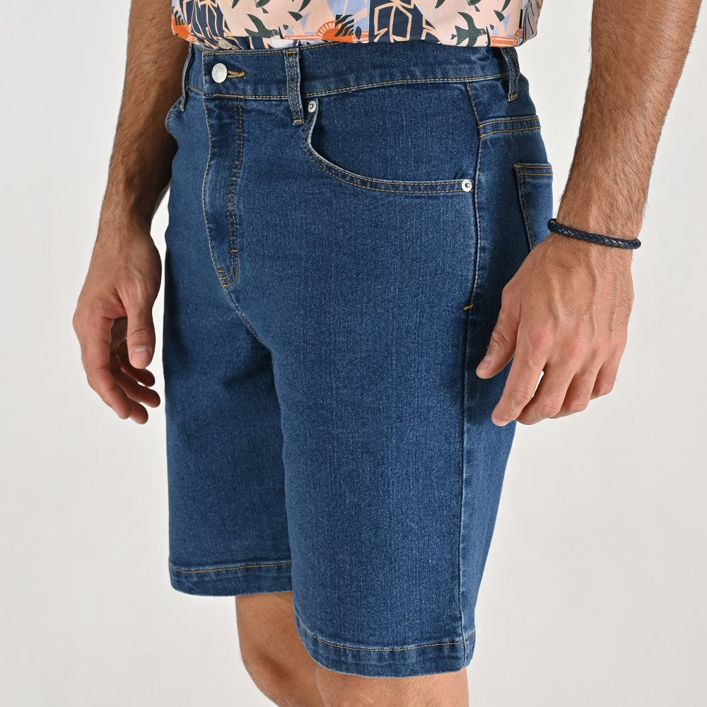 Bermuda Yale Regular Fit 2944 Azul Petroleo