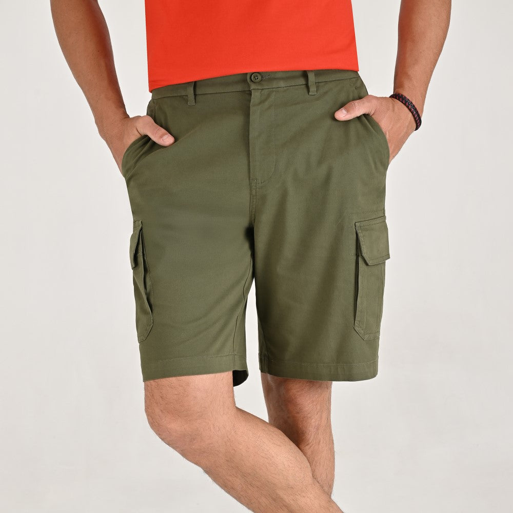 Bermuda cargo Yale Regular Fit 8008 Verde Olivo