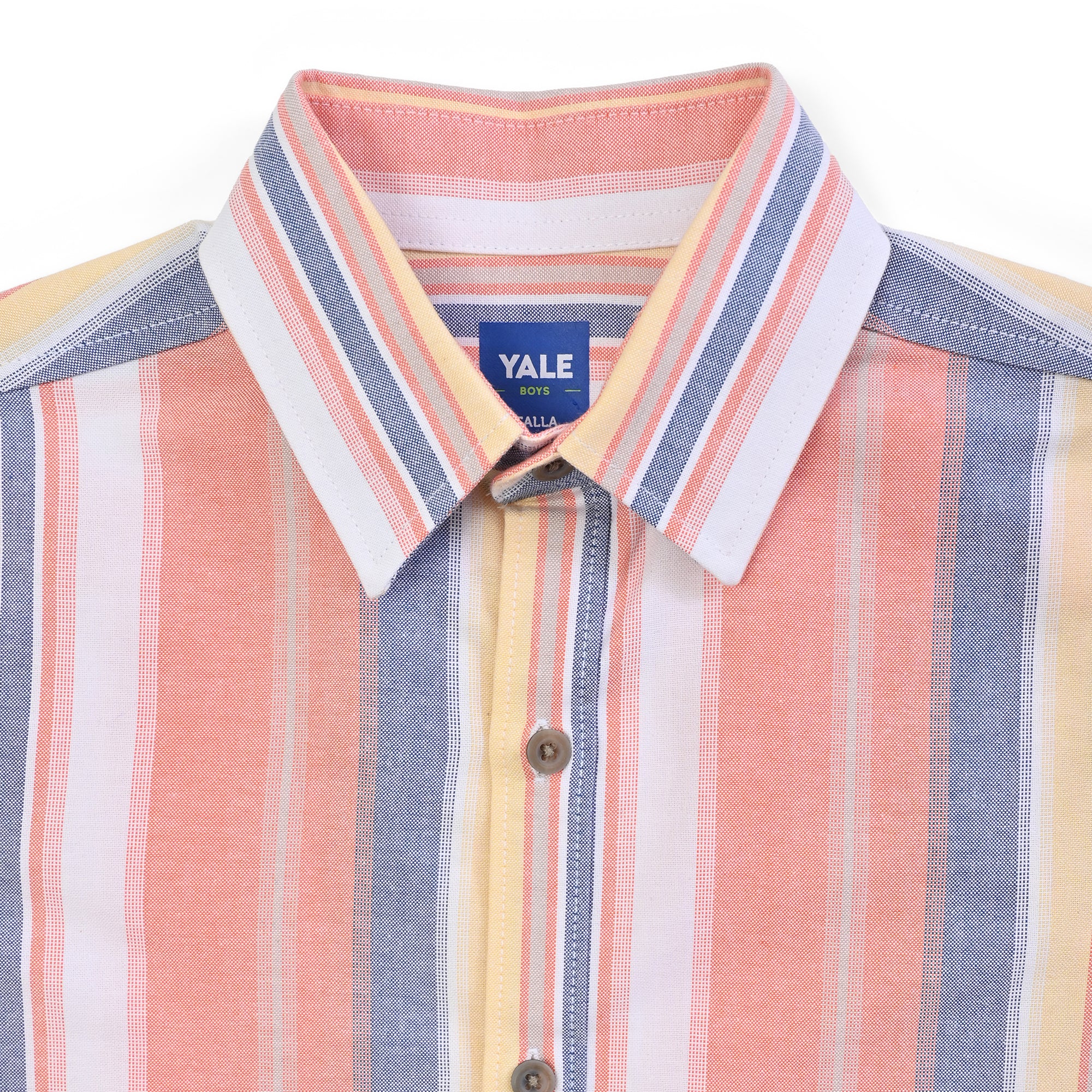 Camisa Yale Boys Manga Corta Regular Fit 4660 Salmón