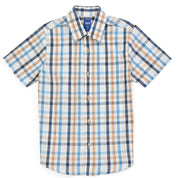 Camisa Yale Boys Manga Corta Regular Fit 4665 Azul