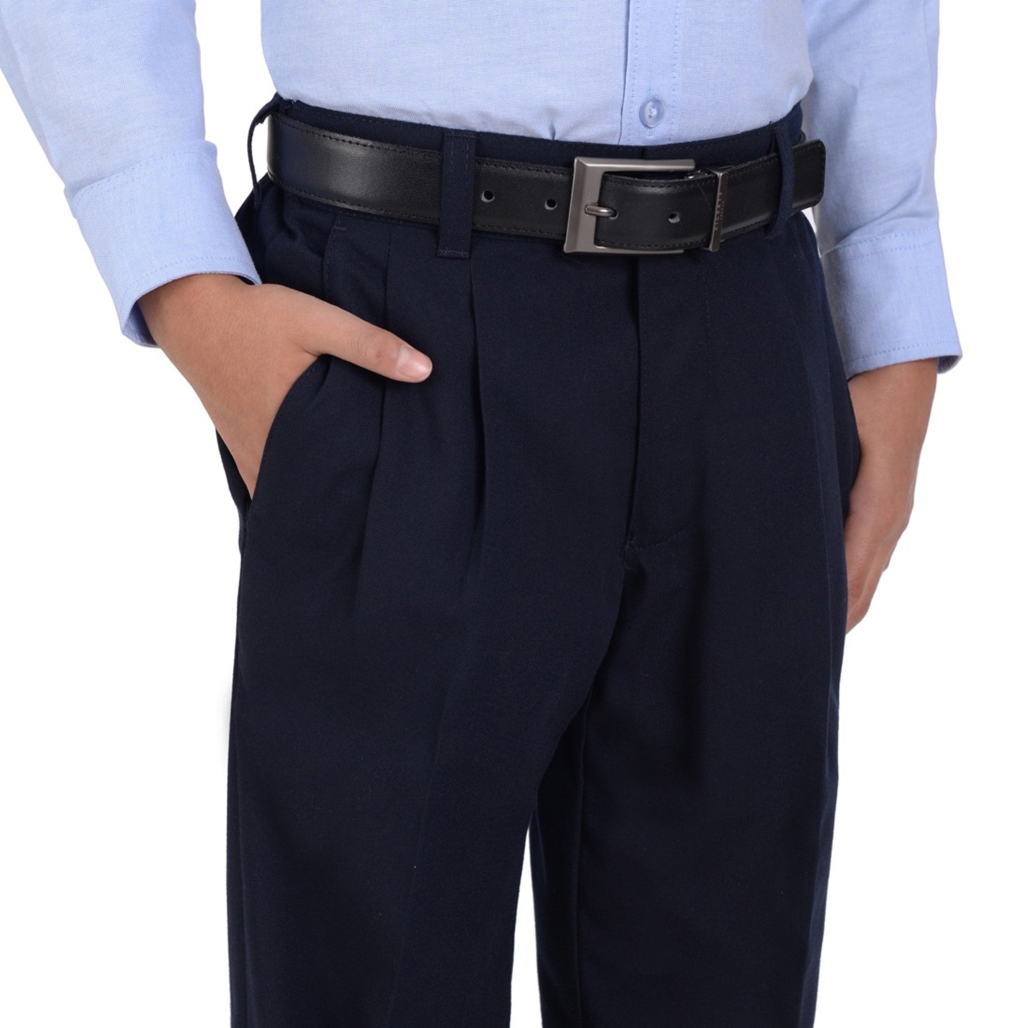 Pantalón  Medio Resorte Yale Boys  Con Pinzas 0460