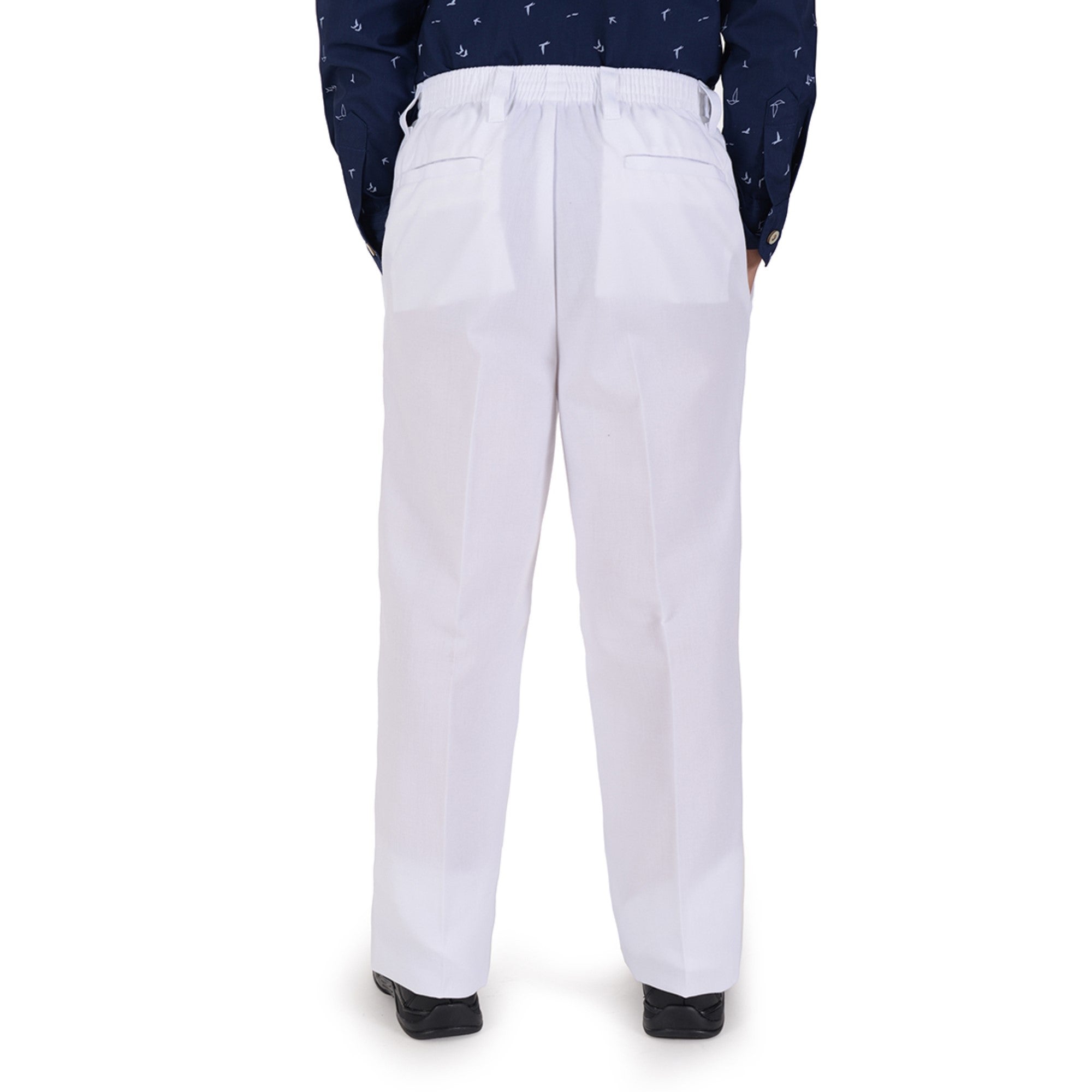 Pantalón  Medio Resorte Yale Boys  Con Pinzas 0460