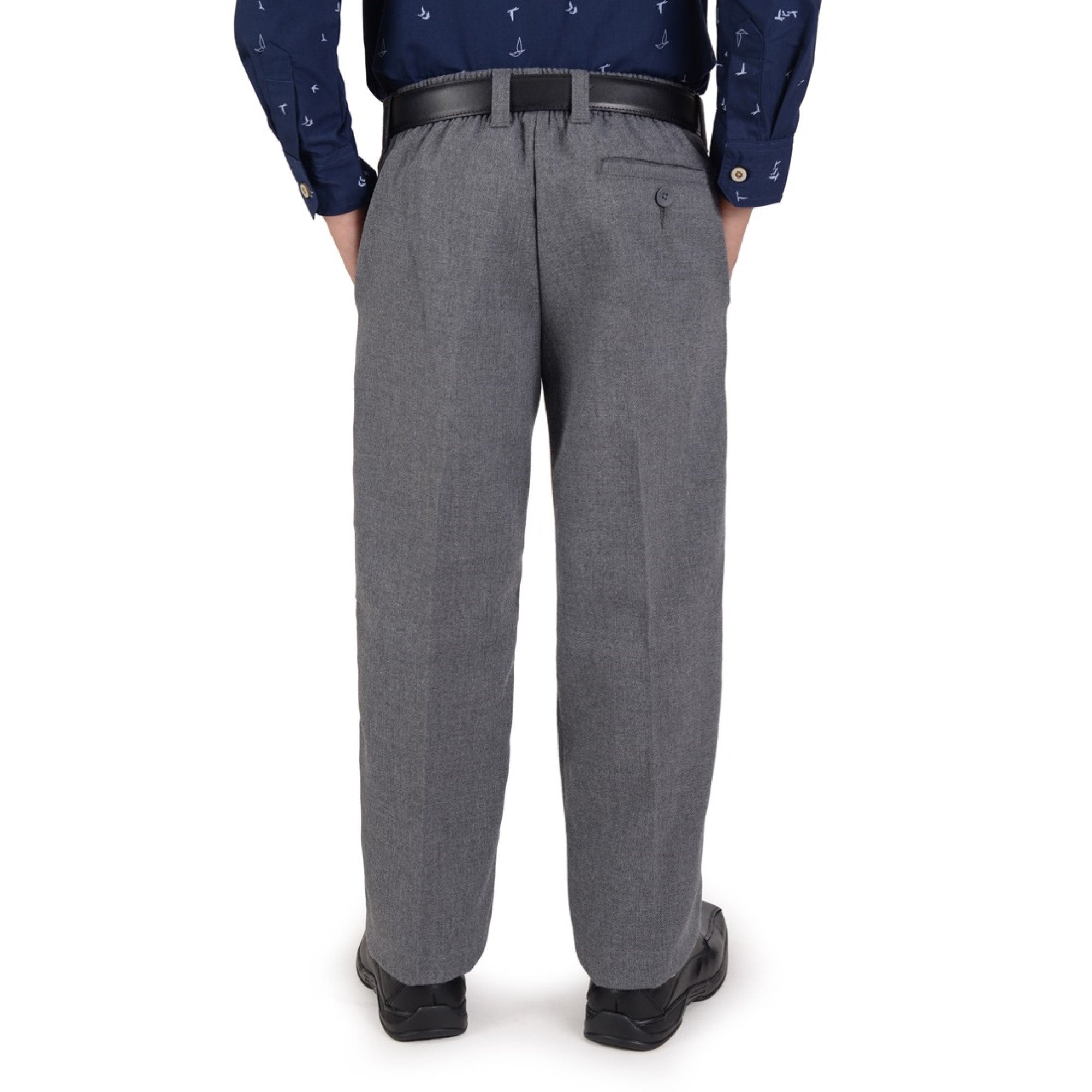 Pantalón  Medio Resorte Yale Boys Con Pinzas 0320