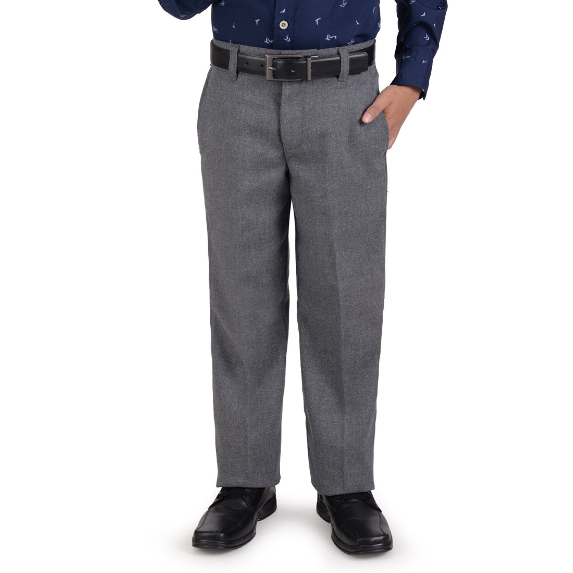 Pantalón  Medio Resorte Yale Boys Con Pinzas 0320