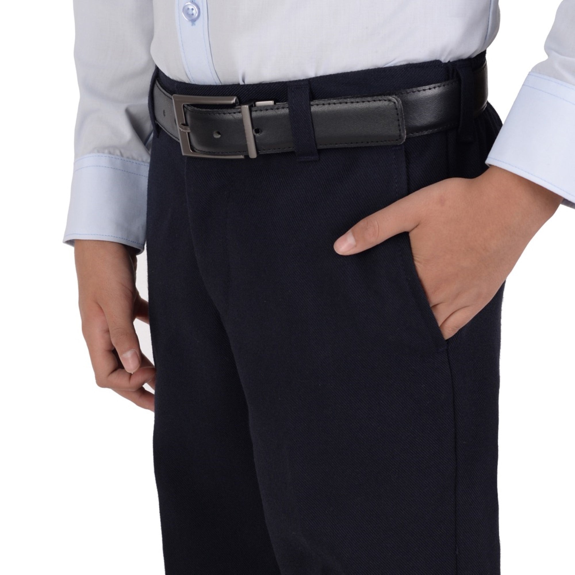 Pantalón  Medio Resorte Yale Boys Con Pinzas 0320