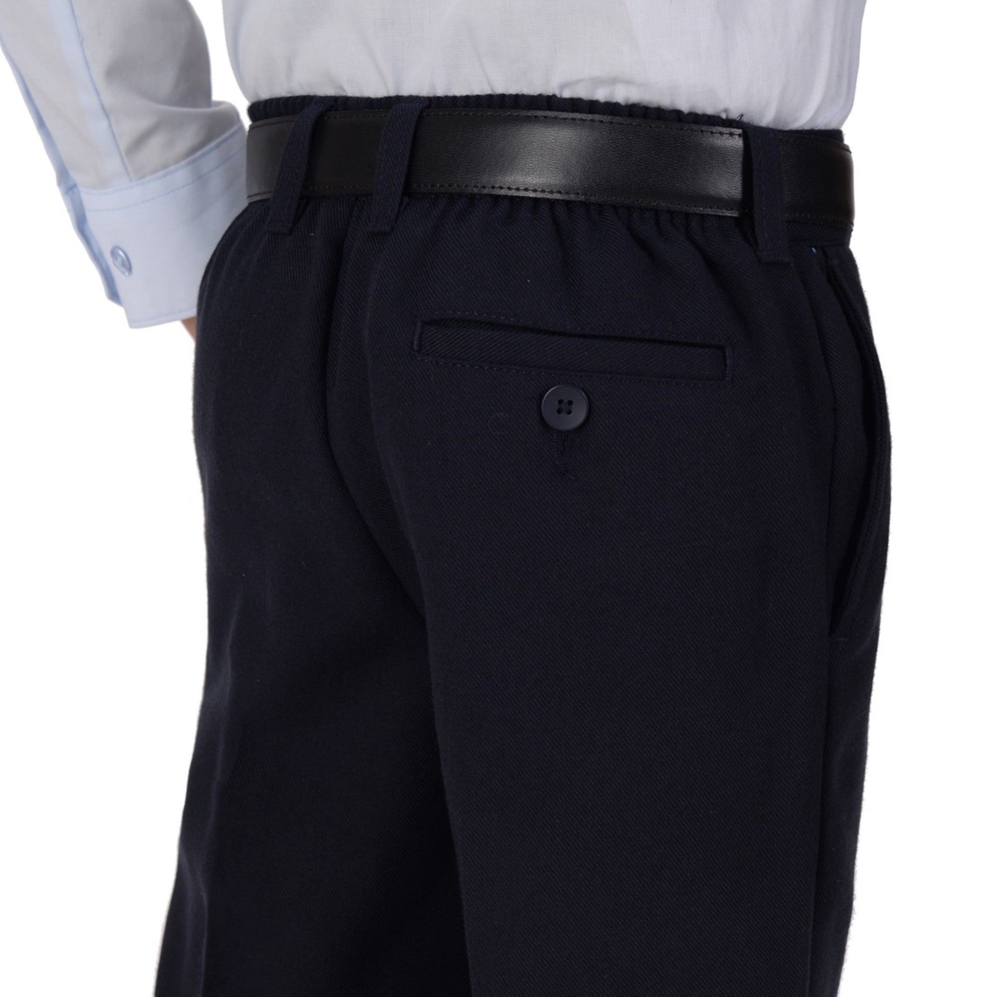 Pantalón  Medio Resorte Yale Boys Con Pinzas 0320