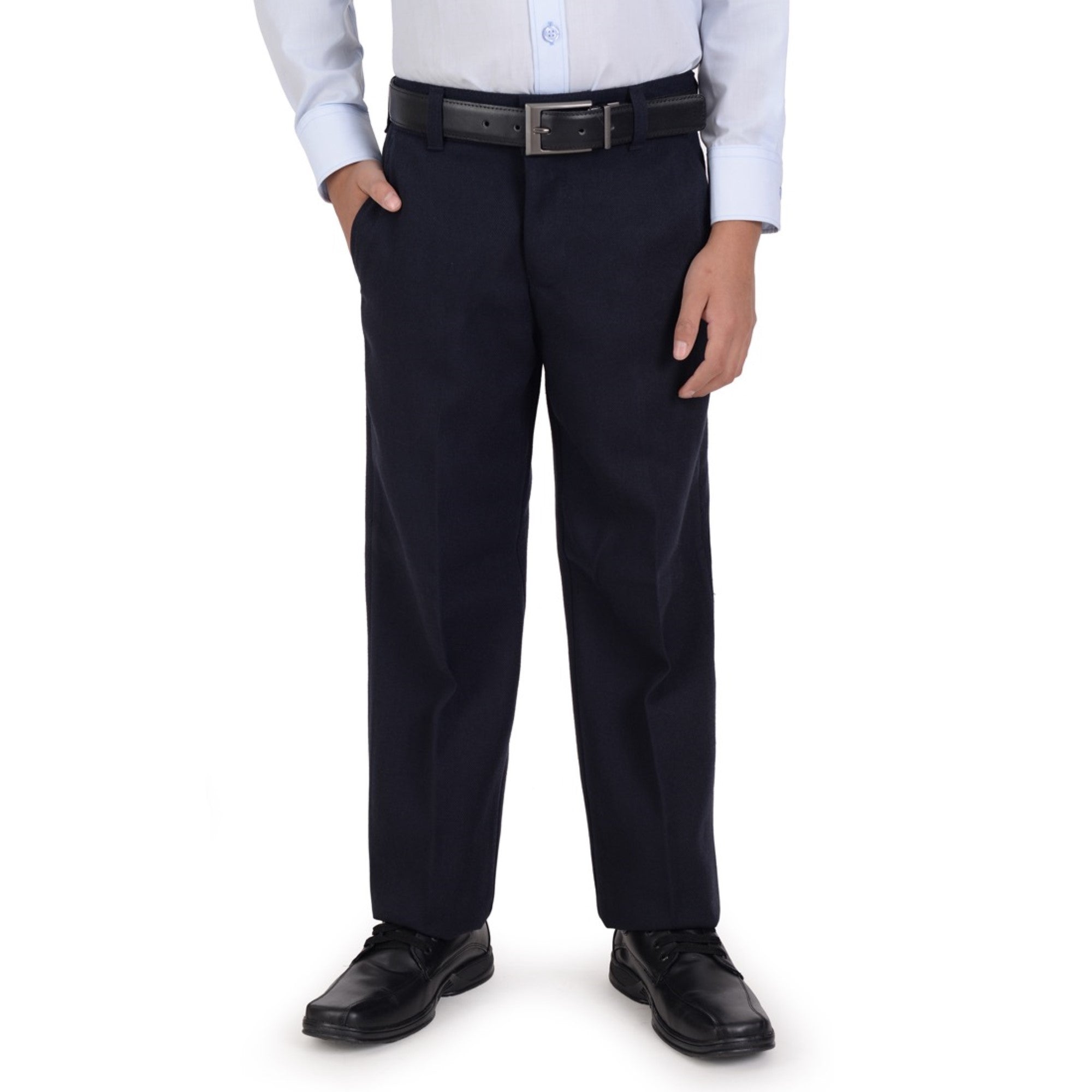 Pantalón  Medio Resorte Yale Boys Con Pinzas 0320