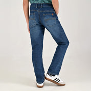 Jeans Yale Boys Slim Fit 2944 Azul Petroleo