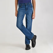 Jeans Yale Boys Slim Fit 2059 Azul Petroleo