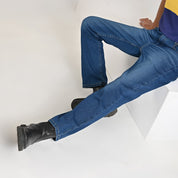 Jeans Yale Boys Slim Fit 2059 Azul Petroleo