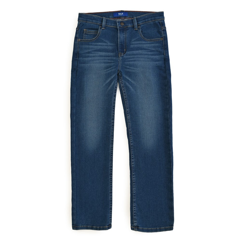 Jeans Yale Boys Slim Fit 2059 Azul Petroleo