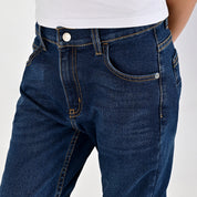 Jeans Yale Boys Slim Fit 2091 Azul Petróleo
