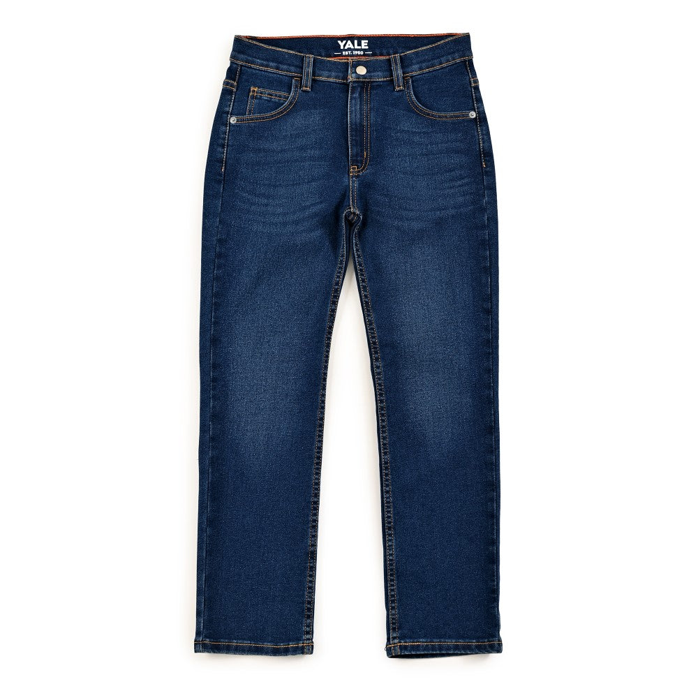 Jeans Yale Boys Slim Fit 2091 Azul Petróleo