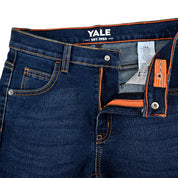 Jeans Yale Boys Slim Fit 2091 Azul Petróleo