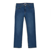 Pantalón de Gabardina Yale Boys Slim Fit 5 bolsas 2046 Azul Petróleo