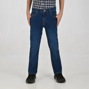 Pantalón de Gabardina Yale Boys Slim Fit 5 bolsas 2046 Azul Zafiro