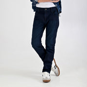 Pantalón de Gabardina Yale Boys Slim Fit 5 bolsas 2046 Azul Marino
