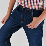 Jeans Yale Boys Slim Fit 2343 Azul marino