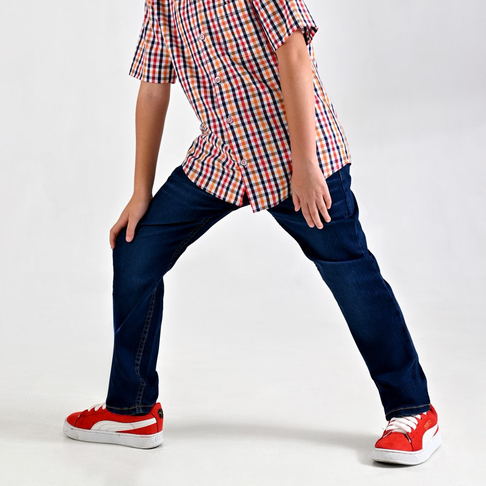 Jeans Yale Boys Slim Fit 2343 Azul marino