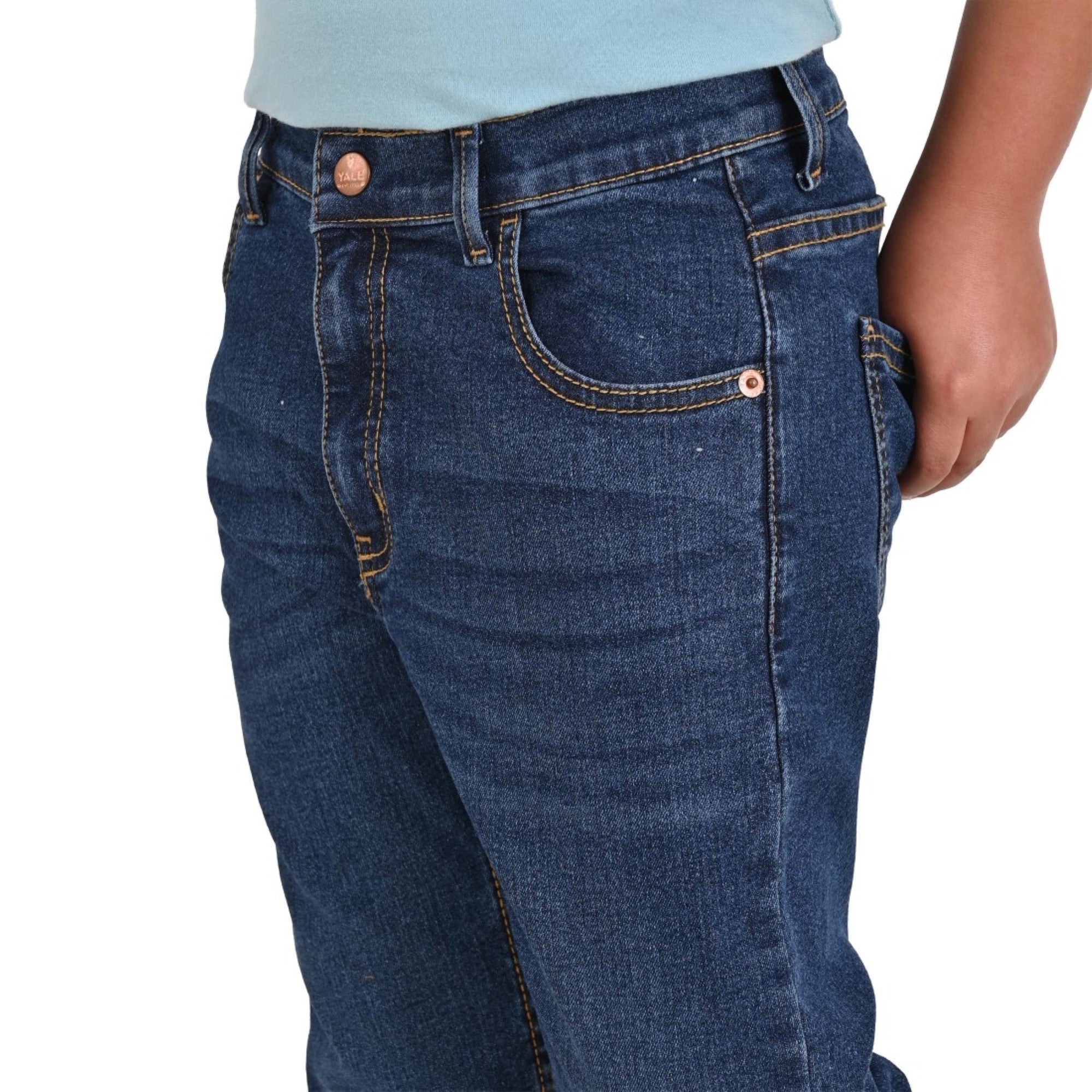 Pantalón de Mezclilla Boys Yale Fit 3641 Azul Plumbago