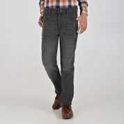 Pantalón de Gabardina Yale Boys Slim Fit 5 bolsas 2944 Gris Oxford