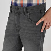 Pantalón de Gabardina Yale Boys Slim Fit 5 bolsas 2944 Gris Oxford