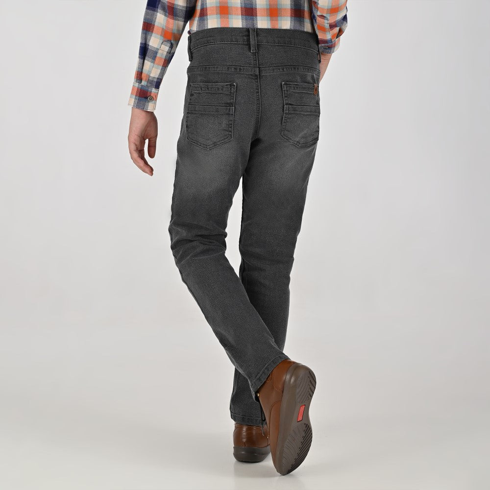Pantalón de Gabardina Yale Boys Slim Fit 5 bolsas 2944 Gris Oxford