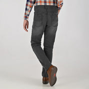 Pantalón de Gabardina Yale Boys Slim Fit 5 bolsas 2944 Gris Oxford