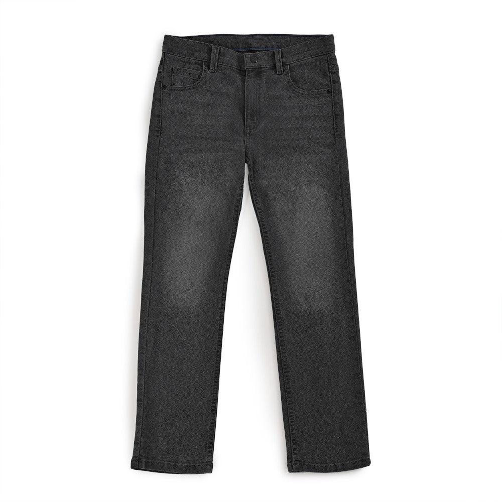 Pantalón de Gabardina Yale Boys Slim Fit 5 bolsas 2944 Gris Oxford